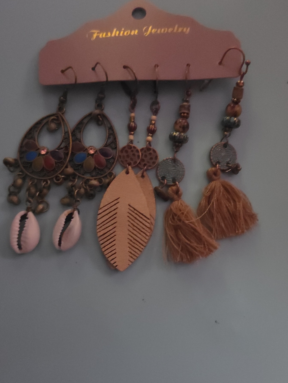 Fashion Jewelry Boho Earring Set Of 3